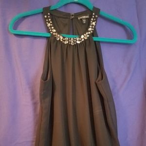 Gergeous black sleeveless dressy top